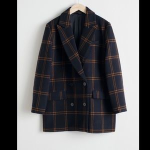 Oversized double breasted blazer